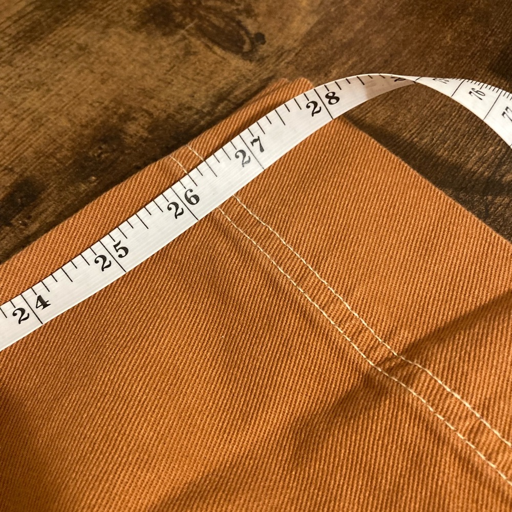 Old Navy Women's Straight Leg Painter Pants in Rust Brown - Picture 7 of 7